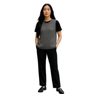 Madewell Sleeveless Knit Sweater Vest Gray Marled Women’s Size Small